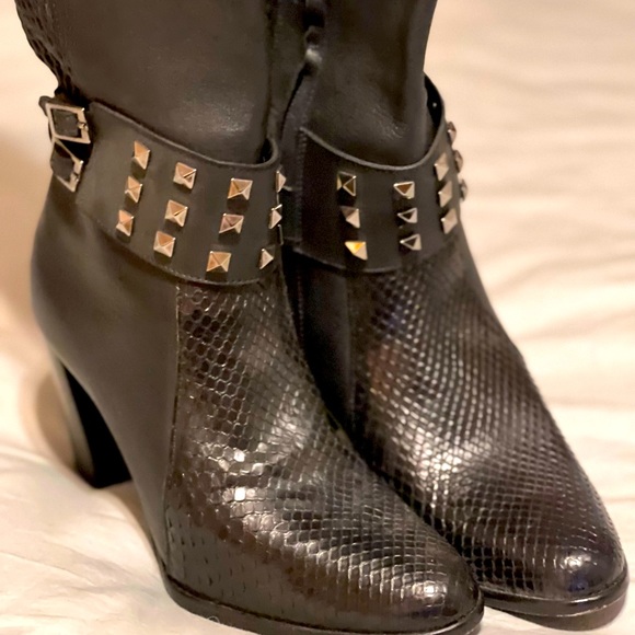 Franco Cuadra custom black leather studded boots - Picture 5 of 5